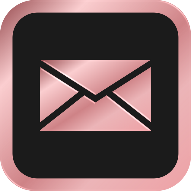 Rose Gold Email Icon