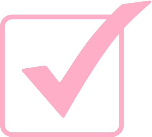 Pink Check Mark Tick Checkbox