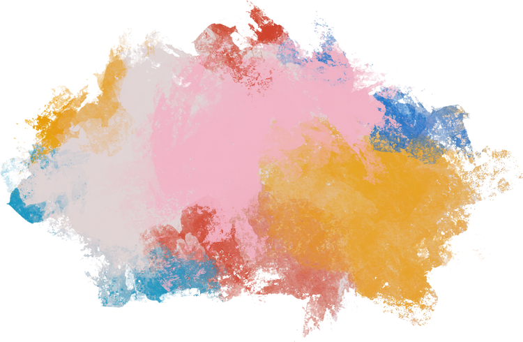 Colorful Paint Stroke Isolated on Background